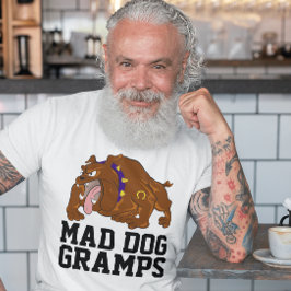 CAMISETA GRANDPA FUNNY MAD DOG GRAMPS T-SHIRT