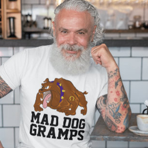 CAMISETA GRANDPA FUNNY MAD DOG GRAMPS T-SHIRT