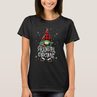 Camiseta Grandpa Gnome Buffalo Plaid Matching Family Christ