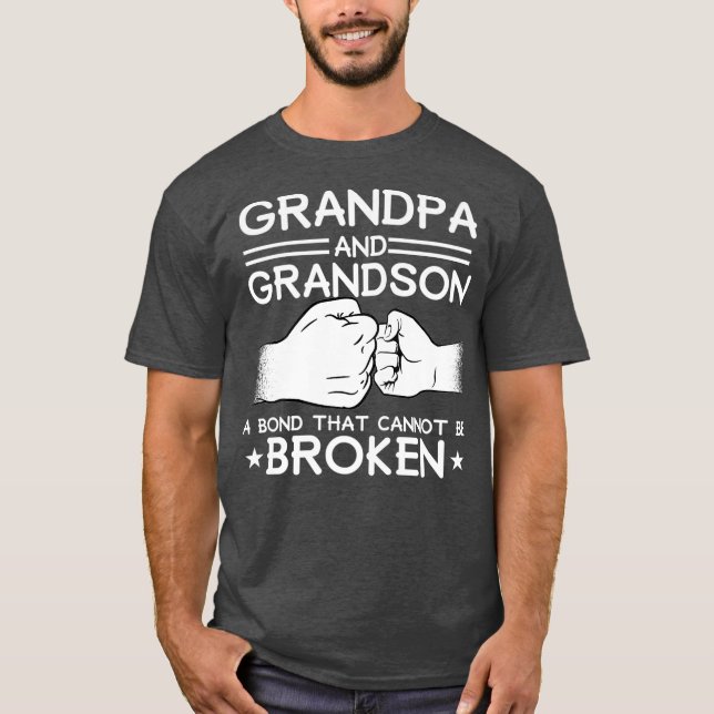 CAMISETA GRANDPA GRANDSON BOND NO SE PUEDE ROMPER PIE (Anverso)