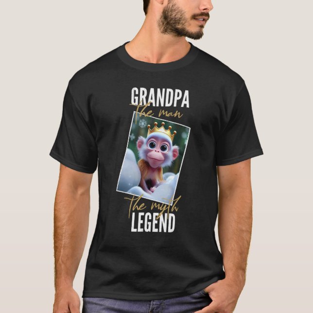 Camiseta Grandpa  man  myth  legend  Father's Day   (Anverso)