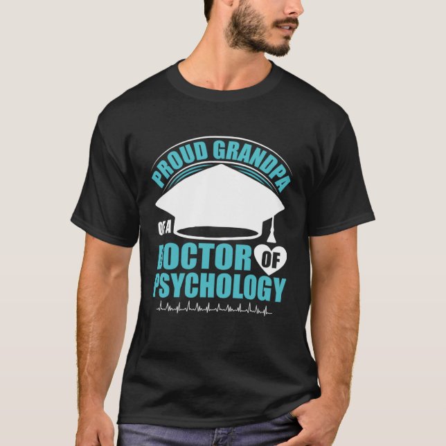 Camiseta Grandpa Of Doctor Of Psychology School Psychologis (Anverso)