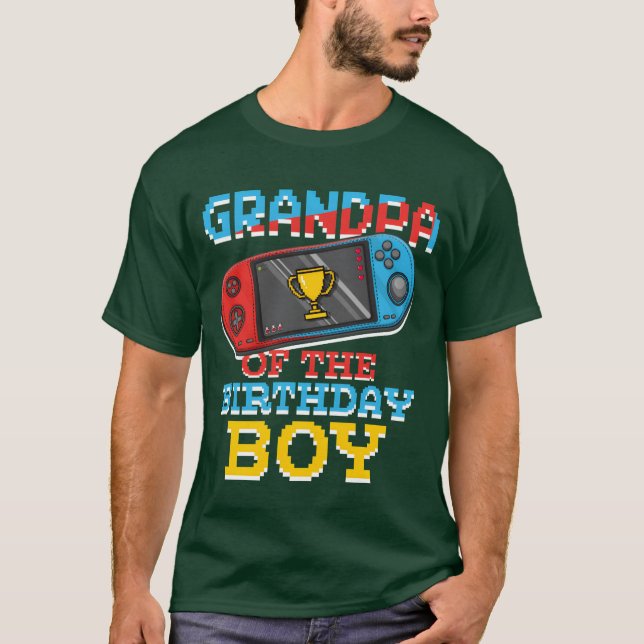 Camiseta Grandpa Of Gamer Video Game Lover Gamer funny girl (Anverso)