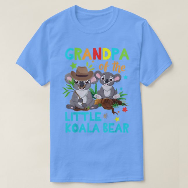 Camiseta Grandpa Of Little Koala Bear Birthday Family Shirt (Diseño del anverso)