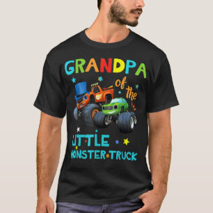 Camiseta Grandpa Of Monster Truck Birthday Family Shirts Ma