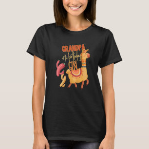 Camiseta Grandpa Of The Birthday Girl Llama Theme Matching