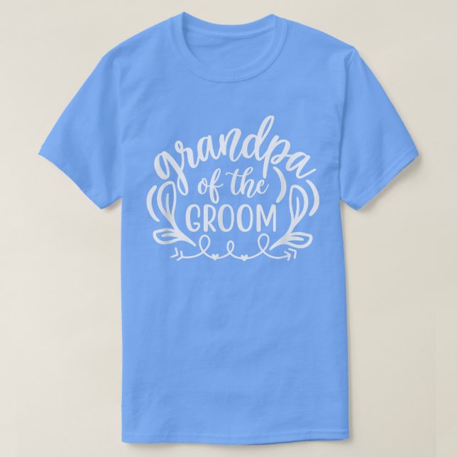 Camiseta Grandpa Of The Groom Tees For Bridal Party Wedding (Diseño del anverso)
