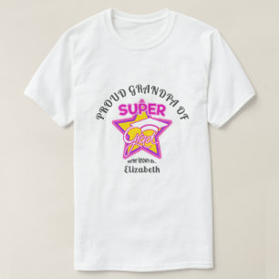 Camiseta GRANDPA ORGULLOSO DE texto editable en rosa de Sup