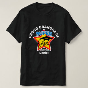 Camiseta GRANDPA ORGULLOSO DE texto Super Grad-On editable 