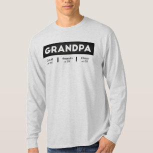 Camiseta GRANDPA pertenece a los GrandKids y nombra el Día 