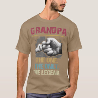 Camiseta Grandpa The One The Only The Legend Vintage For Fa
