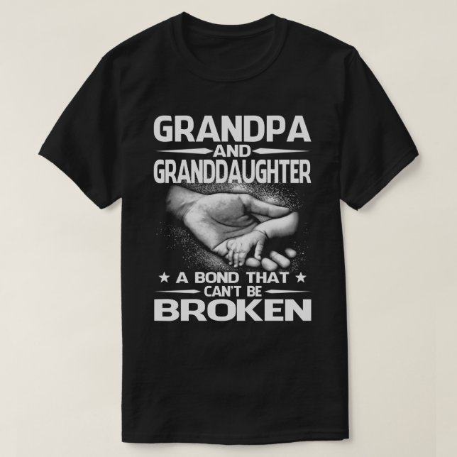 Camiseta GrandPa y GrandDAUGHTER un bono que no puede ser h (Diseño del anverso)