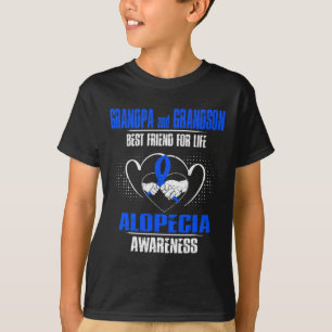 CAMISETA GRANDPA Y GRANDSON MEJOR AMIGO DE LA VIDA ALOPECIA
