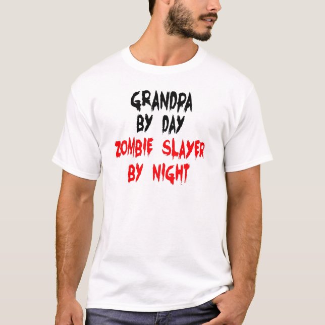 Camiseta Grandpa Zombie Slayer (Anverso)