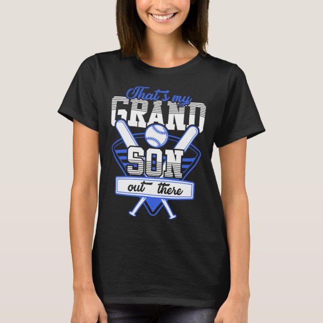 Camiseta Grandparents Baseball Grandson Baseball Player (Anverso)
