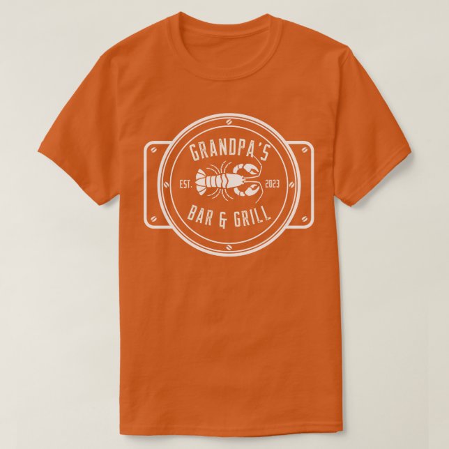 Camiseta Grandpas Lobster Pot White Design TShirt (Diseño del anverso)