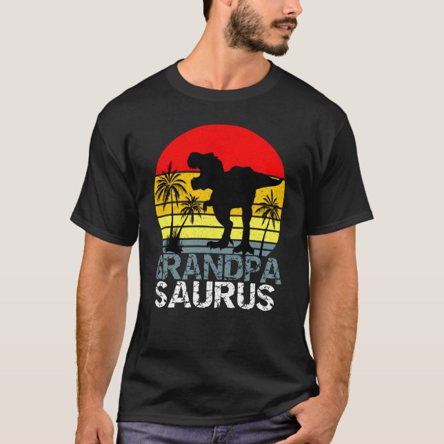 Camiseta Grandpasauro T Rex Dinosaur (Anverso)