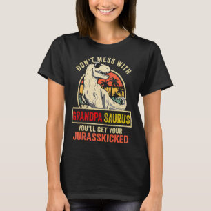 Camiseta Grandpasaurus Rex Dinosaur Grandpa Saurus Family M
