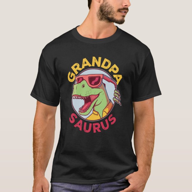 Camiseta Grandpasaurus Rex Dinosaur Grandpa Saurus Family M (Anverso)