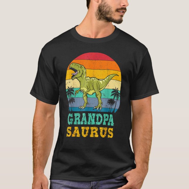Camiseta Grandpasaurus Rex Dinosaur Grandpa Saurus Family M (Anverso)