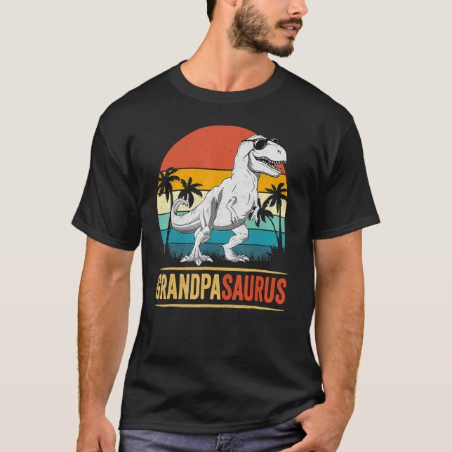 Camiseta Grandpasaurus Rex Dinosaur Grandpa Saurus Family M (Anverso)