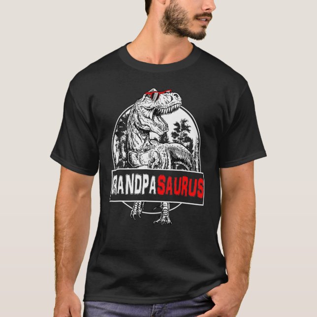 Camiseta Grandpasaurus Rex Dinosaur Grandpa Saurus Family M (Anverso)