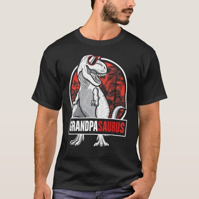 Camiseta Grandpasaurus Rex Dinosaur Grandpa Saurus Family M (Anverso)