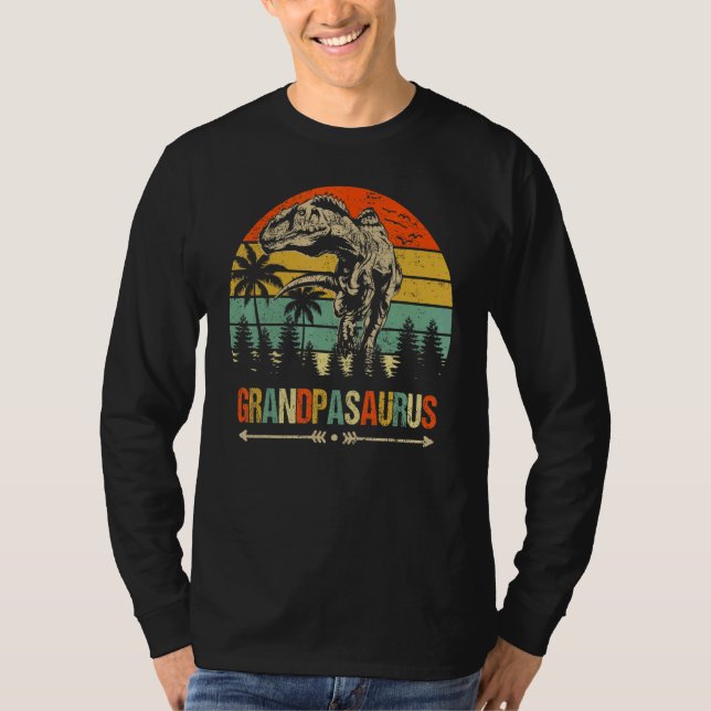 Camiseta Grandpasaurus Rex Dinosaur Grandpa Saurus Family M (Anverso)