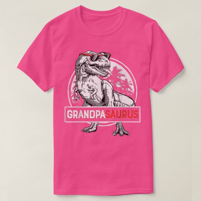 Camiseta Grandpasaurus T Re Dinosaur Grandpa Saurus Family  (Diseño del anverso)