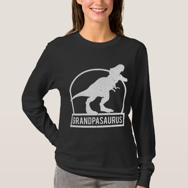 Camiseta Grandpasaurus T Rex Dinosaur Funny Grandpa Christm (Anverso)