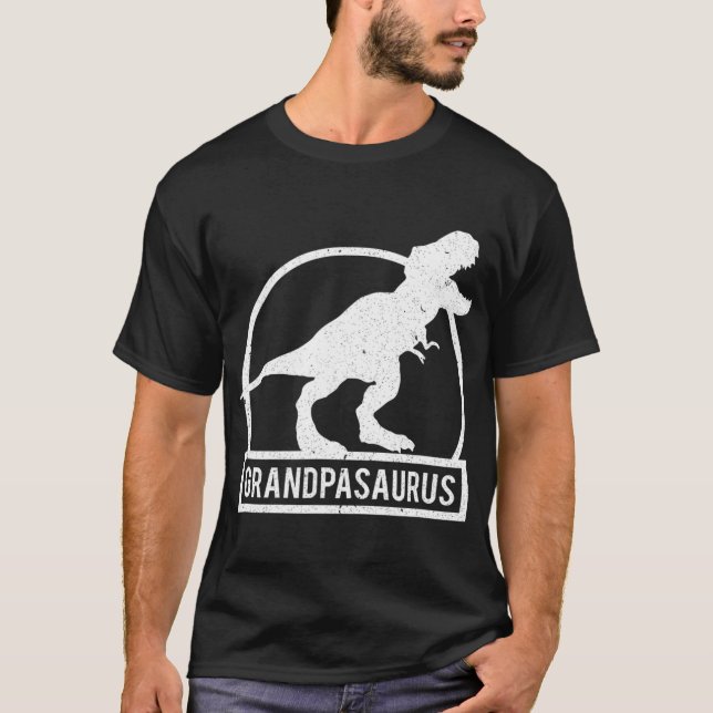 Camiseta Grandpasaurus T Rex Dinosaur Funny Grandpa Christm (Anverso)
