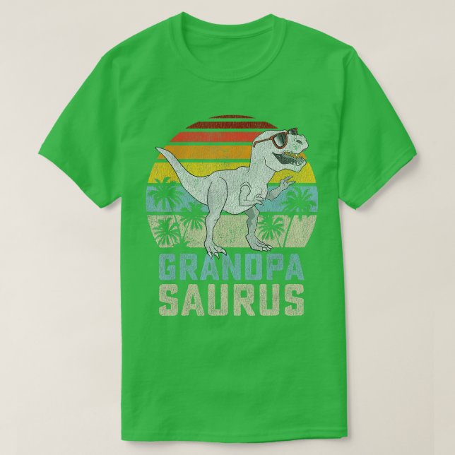 Camiseta Grandpasaurus T Rex Dinosaur Grandpa Saurus Family (Diseño del anverso)