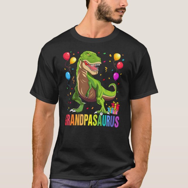 Camiseta Grandpasaurus T Rex Dinosaur Grandpa Saurus Family (Anverso)