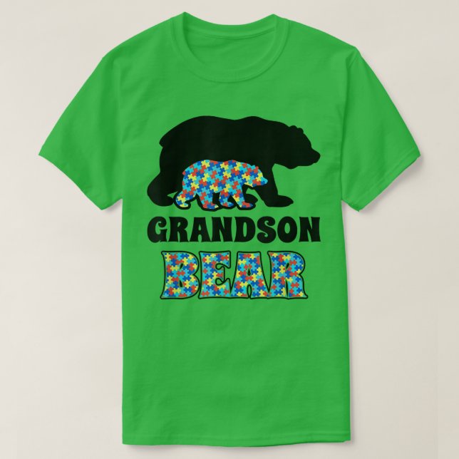Camiseta Grandson Bear Autism Awareness  (Diseño del anverso)
