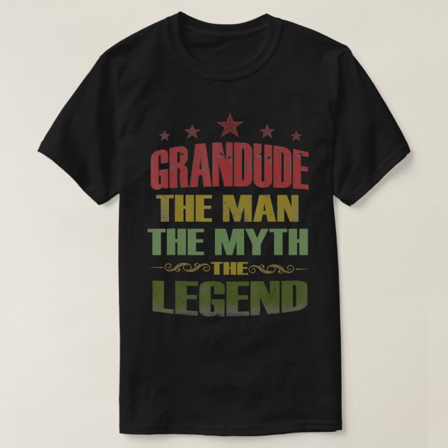 Camiseta Grandude The Man The Myth The Legend Tee Fathers D (Diseño del anverso)