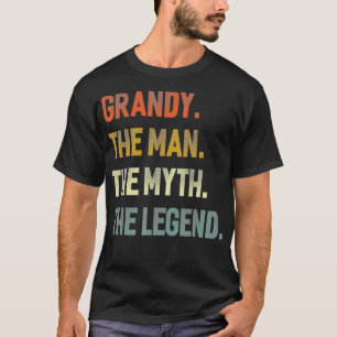 Camiseta Grandy El Hombre El Mito El Día Del Abuelo