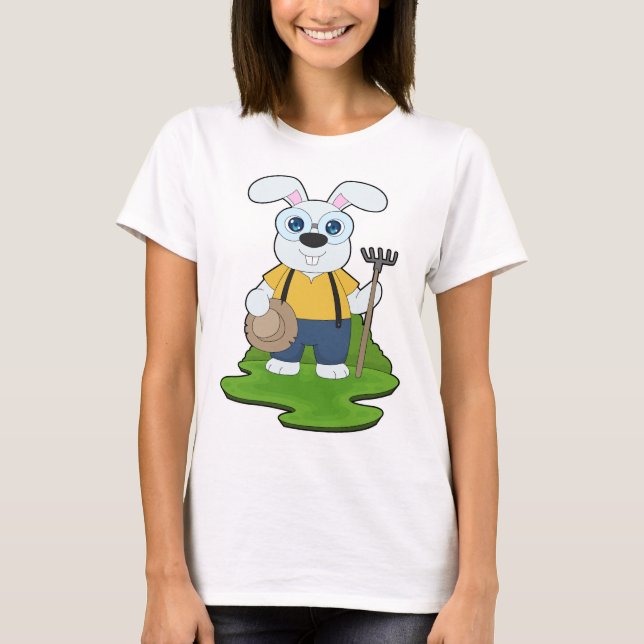 Camiseta Graneador de granja de conejos (Anverso)