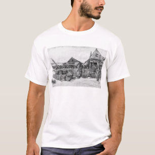 Camiseta Granero de sequía de los pescados de Vincent van