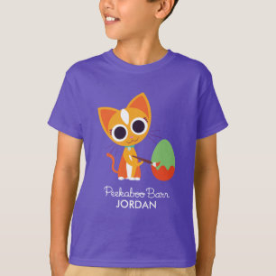 Camiseta Granero Pascua el Purrl del Peekaboo el gato