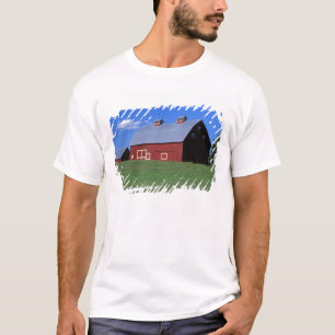 Camiseta Granero rojo en el condado de Latah, estado de Ida