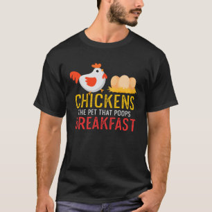 Camiseta Grangeros De Pollos La Mascota Que Caga Desayuno P
