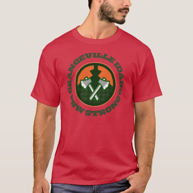 Camiseta Grangeville Idaho PNW fuerte (Anverso)