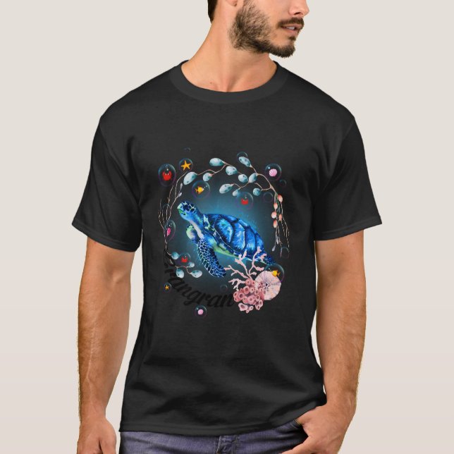 Camiseta Grangran Turtle Ocean Creature Ocean (Anverso)