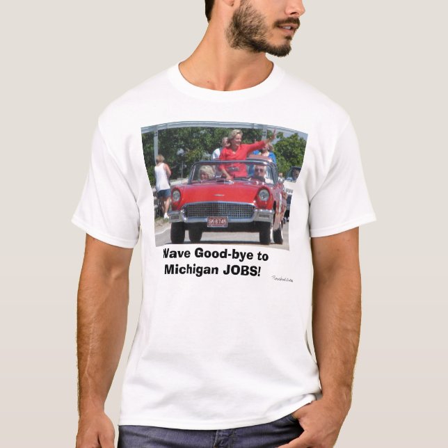 Camiseta ¡Granholm_01, onda adiós a los TRABAJOS de (Anverso)