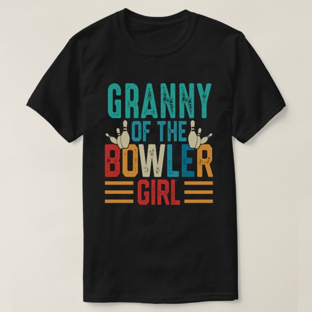 Camiseta GRANÍA De La Bola De La Familia Del Chica Bowler (Diseño del anverso)
