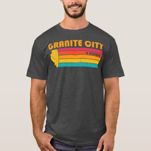 Camiseta Granite City Illinois Vintage Distresage Souvenir