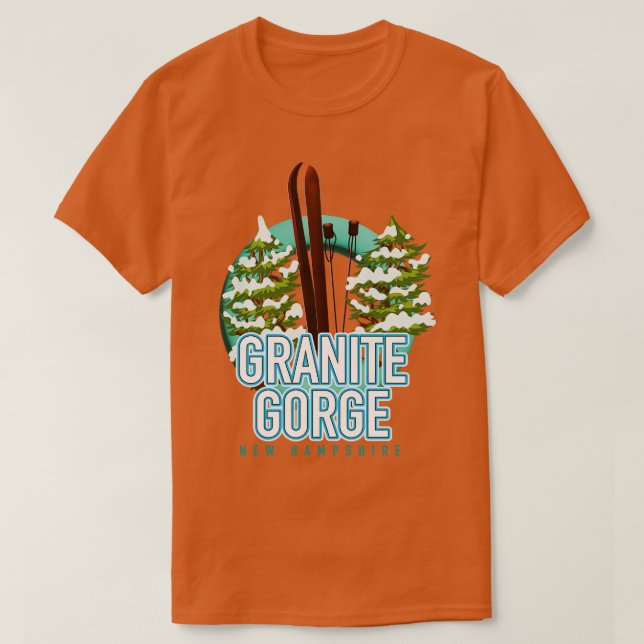 Camiseta Granite Gorge new hampshire ski (Diseño del anverso)
