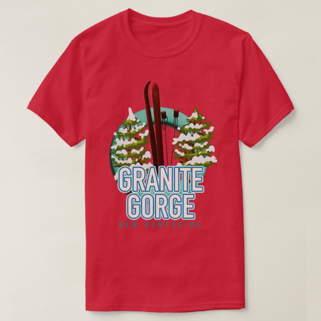 Camiseta Granite Gorge new hampshire ski (Diseño del anverso)