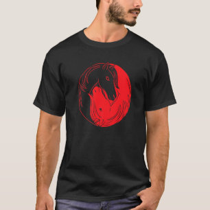 Camiseta Granja Animal Caballo Abrazo de Equitación a Cabal