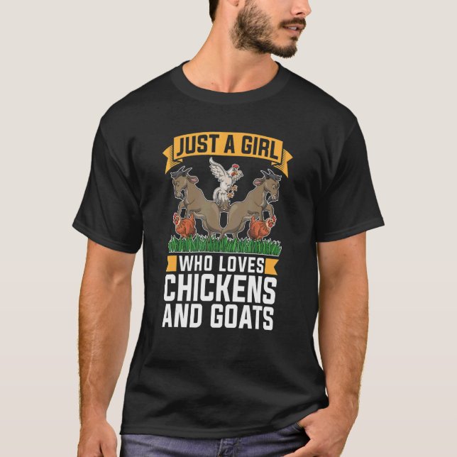 Camiseta Granja animal Sólo Un Chica Que Ama A Las Gallinas (Anverso)